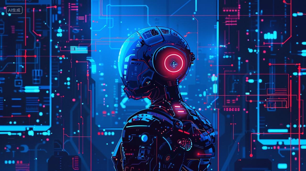 AI科技人工智能机器人互联网智能芯片大数据科技感和未来感