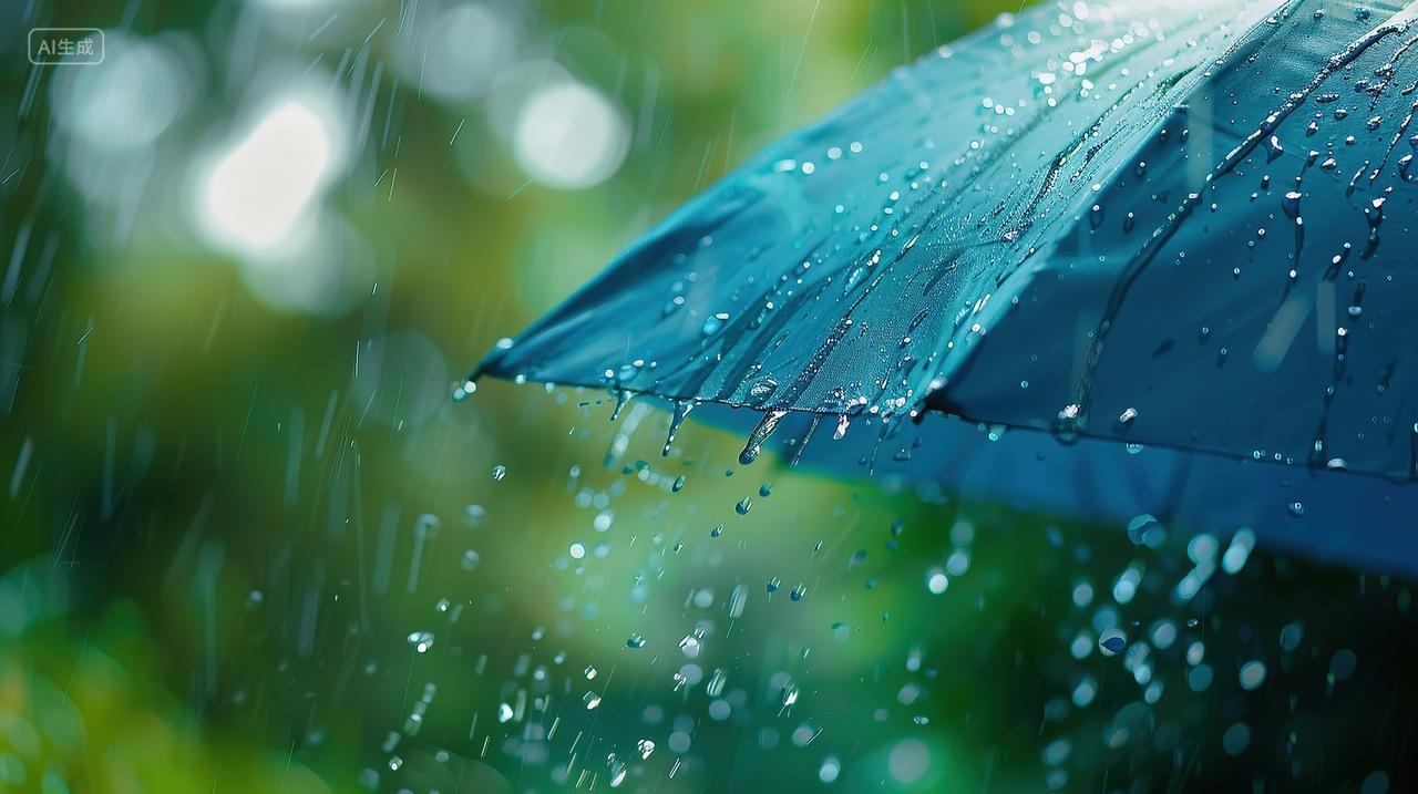 雨水雨伞 下雨天背景