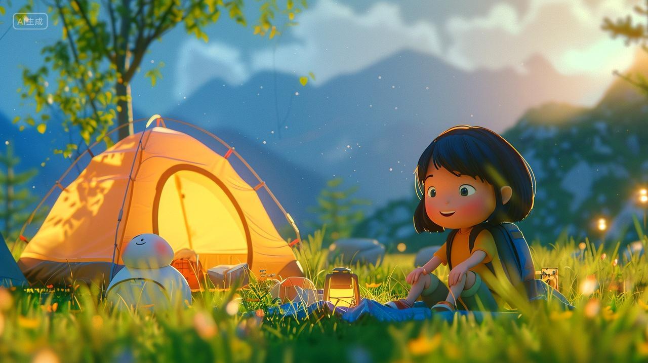 儿童夏令营插画海报