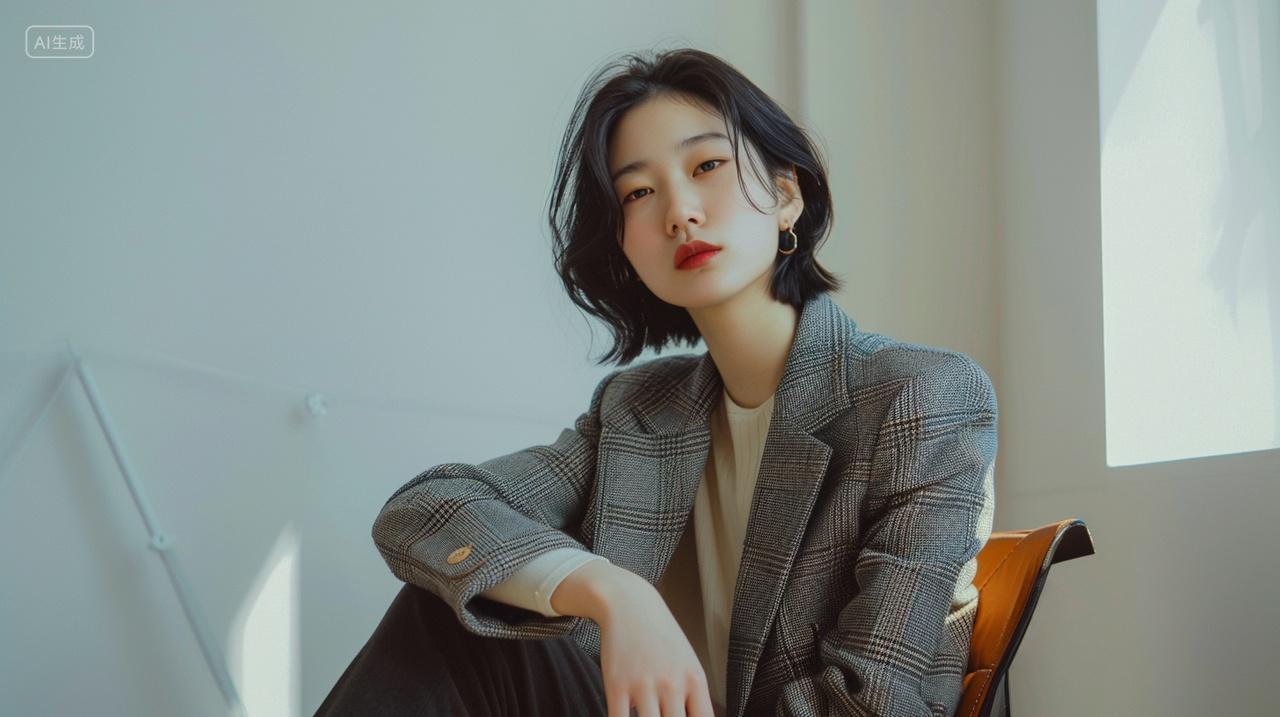 时尚休闲亚洲美女青年女人