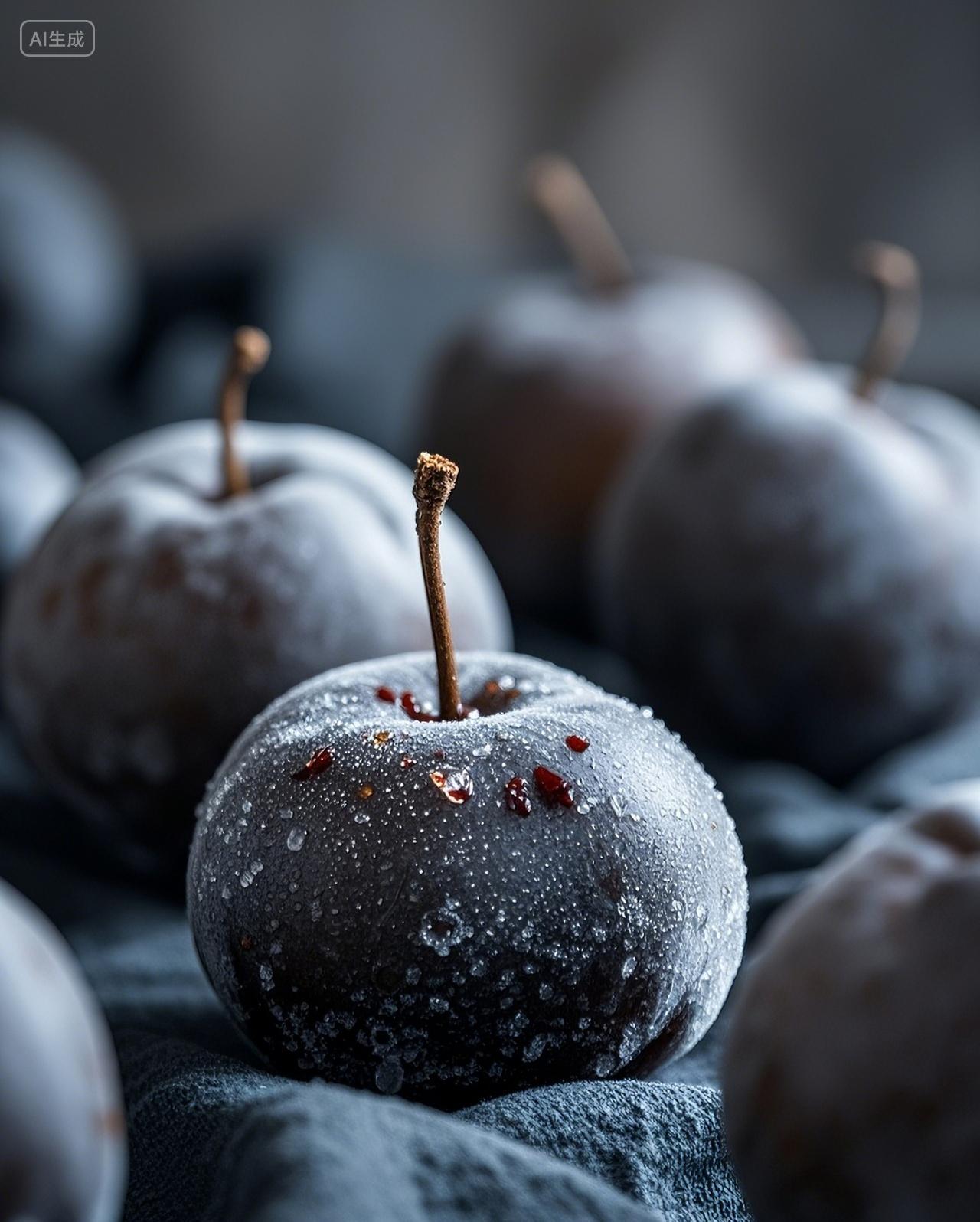 冻梨特写摄影静物美味场景