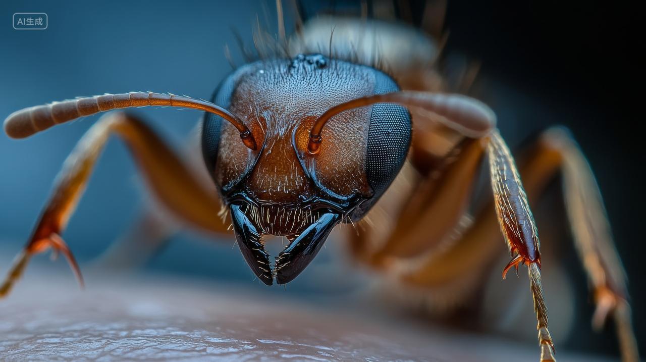 野外原始森林剧毒蚂蚁昆虫动物生态图