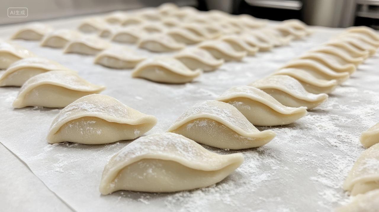 刚包好的饺子