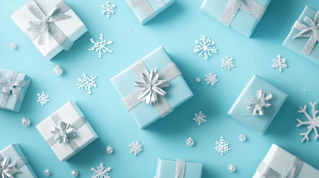 圣诞节礼物盒背景