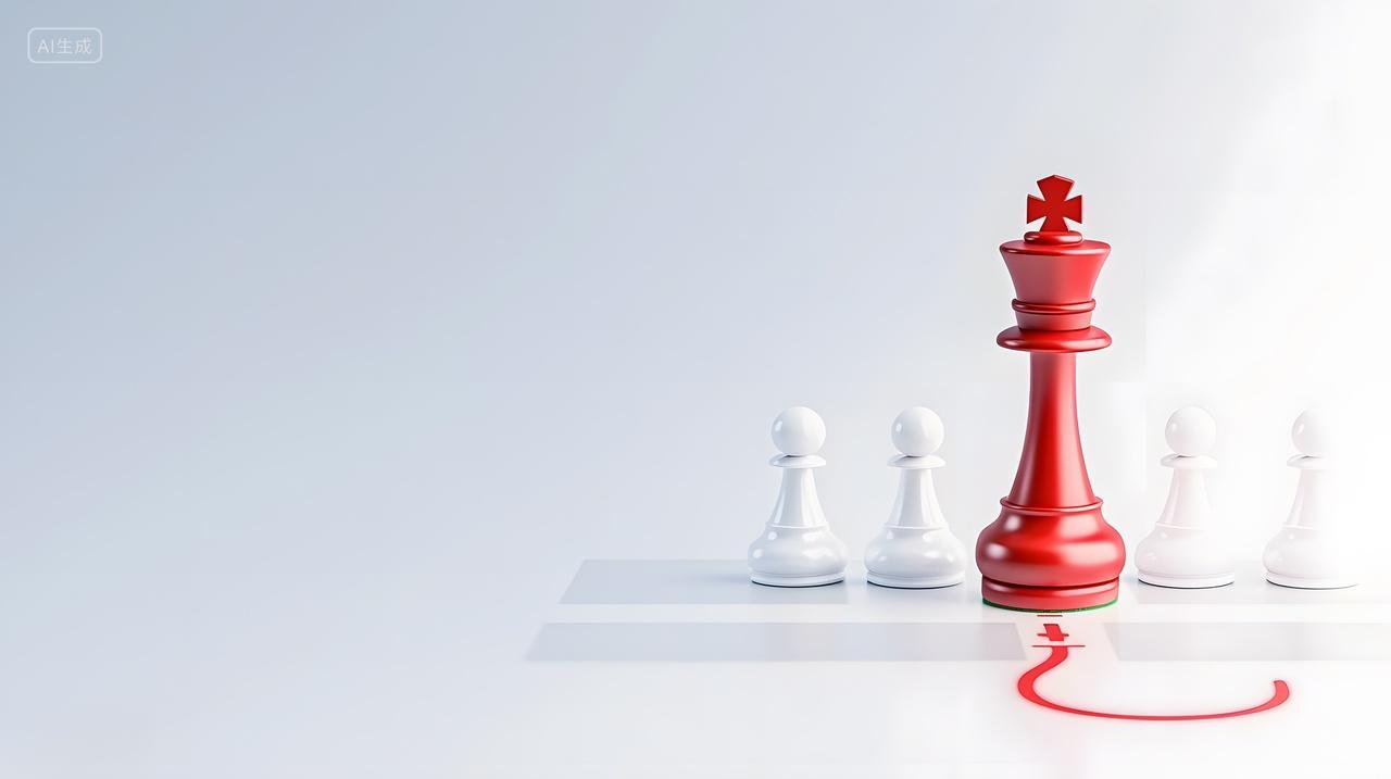 商务博弈红王棋子领先白棋