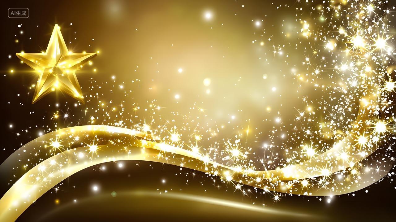 闪闪发光金色抽象背景