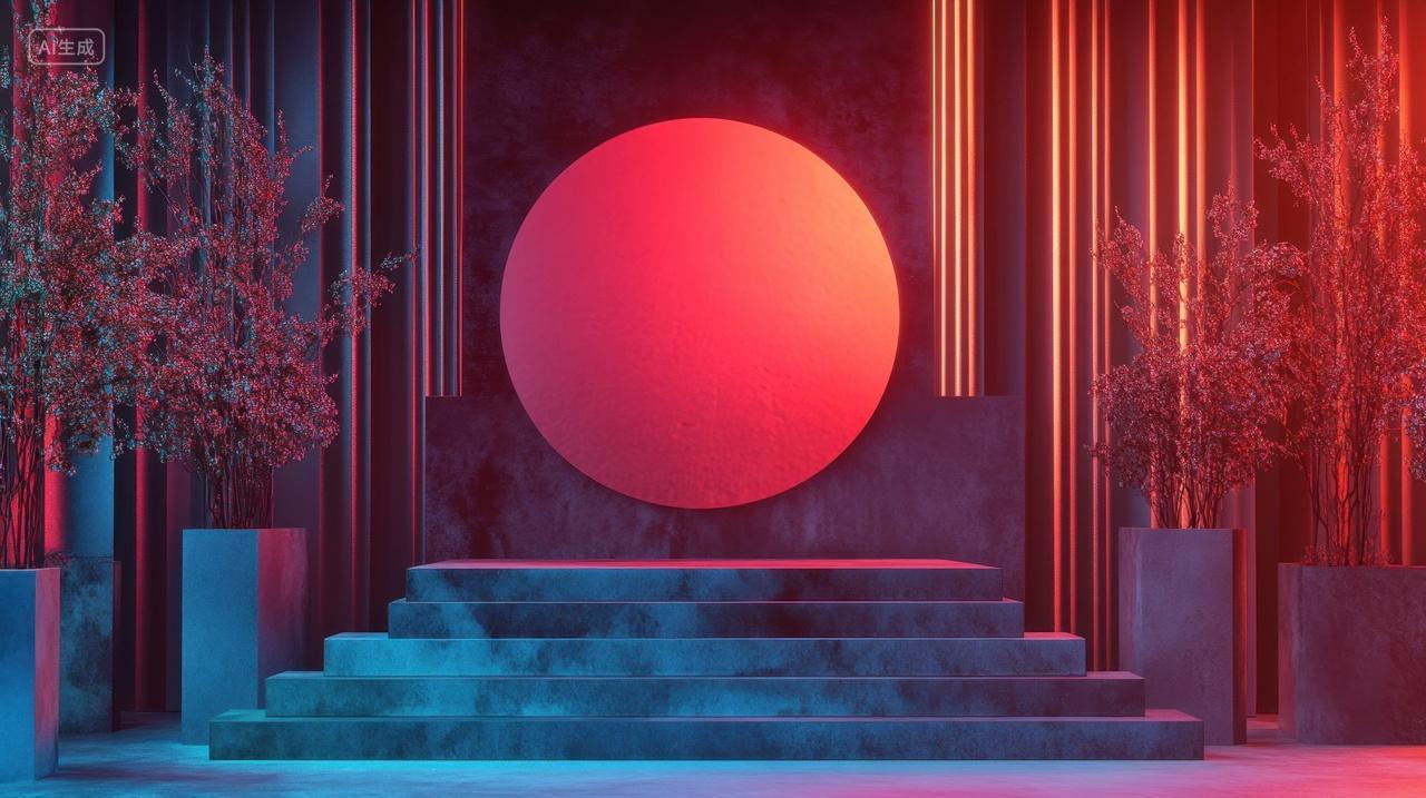 3D简约朋克中式电商场景