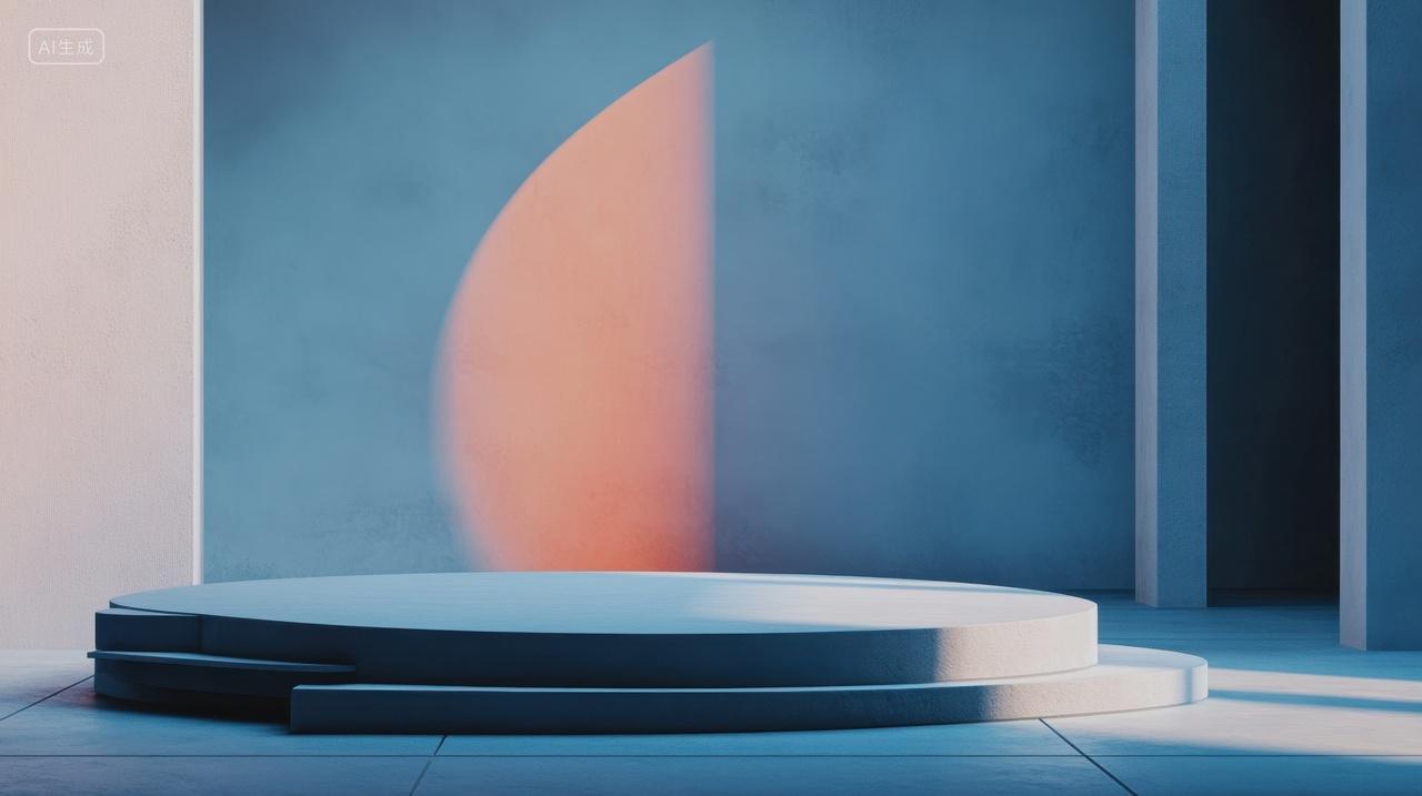 简约圆形展示台