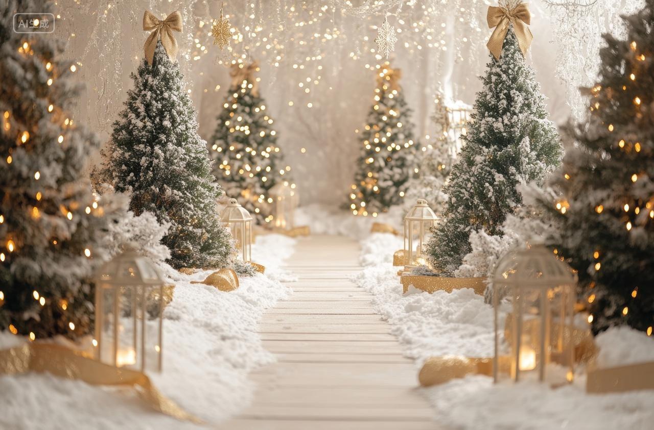 唯美圣诞节场景