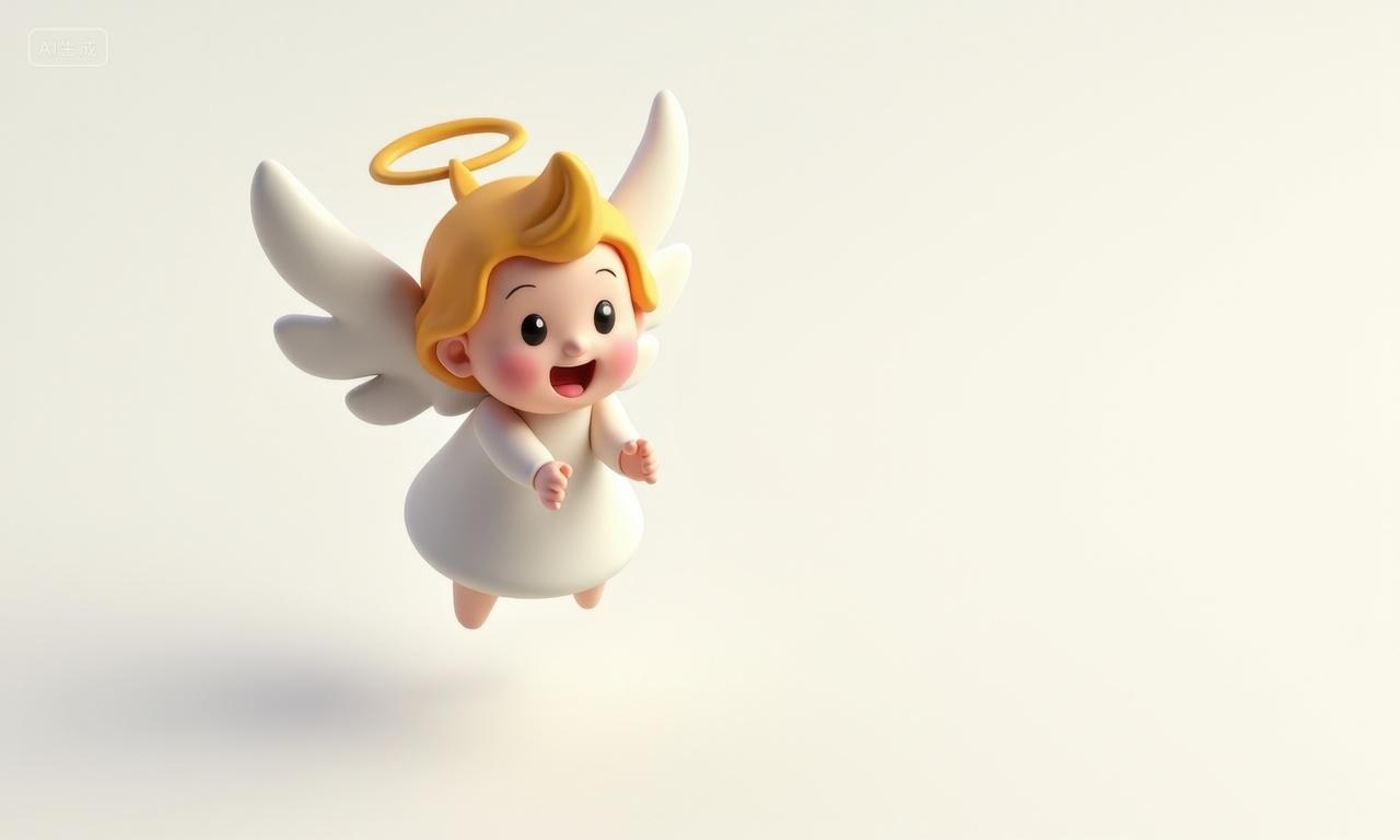 3D可爱的小天使图标