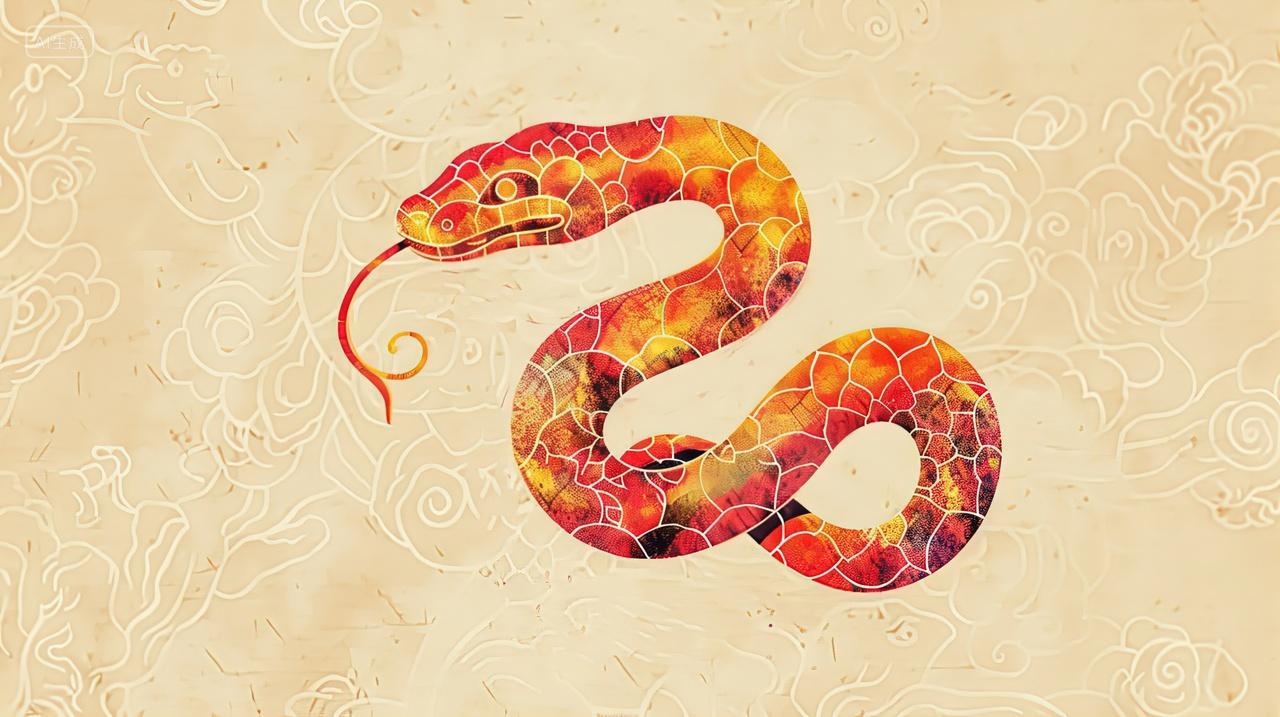 国潮生肖蛇新年素材