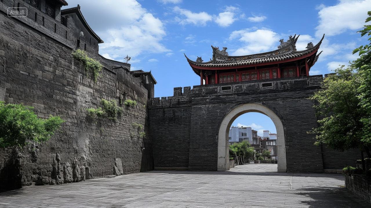 古城门城墙古镇中国传统建筑历史文化遗产