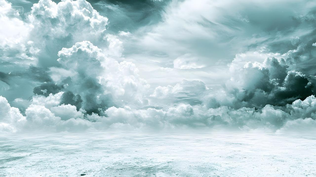 宁静飘逸云景色调柔和