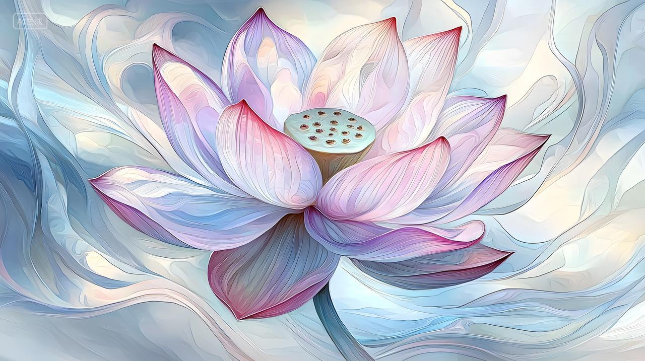 精致粉红色莲花色调柔和