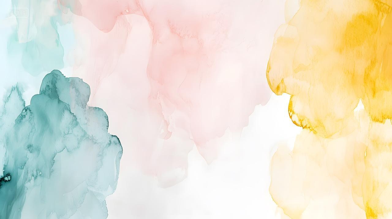 柔和色调美丽抽象水彩背景