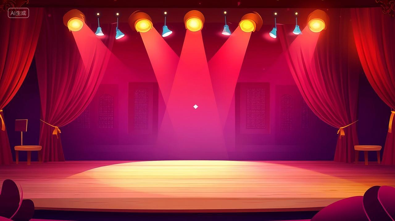 剧院舞台聚光灯背景