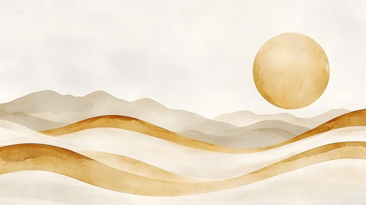宁静抽象风景柔和温暖色调