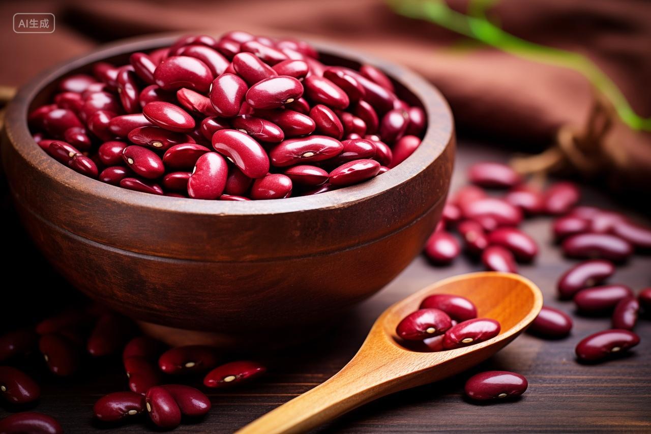 干货红豆粮食特写的美味五谷杂粮