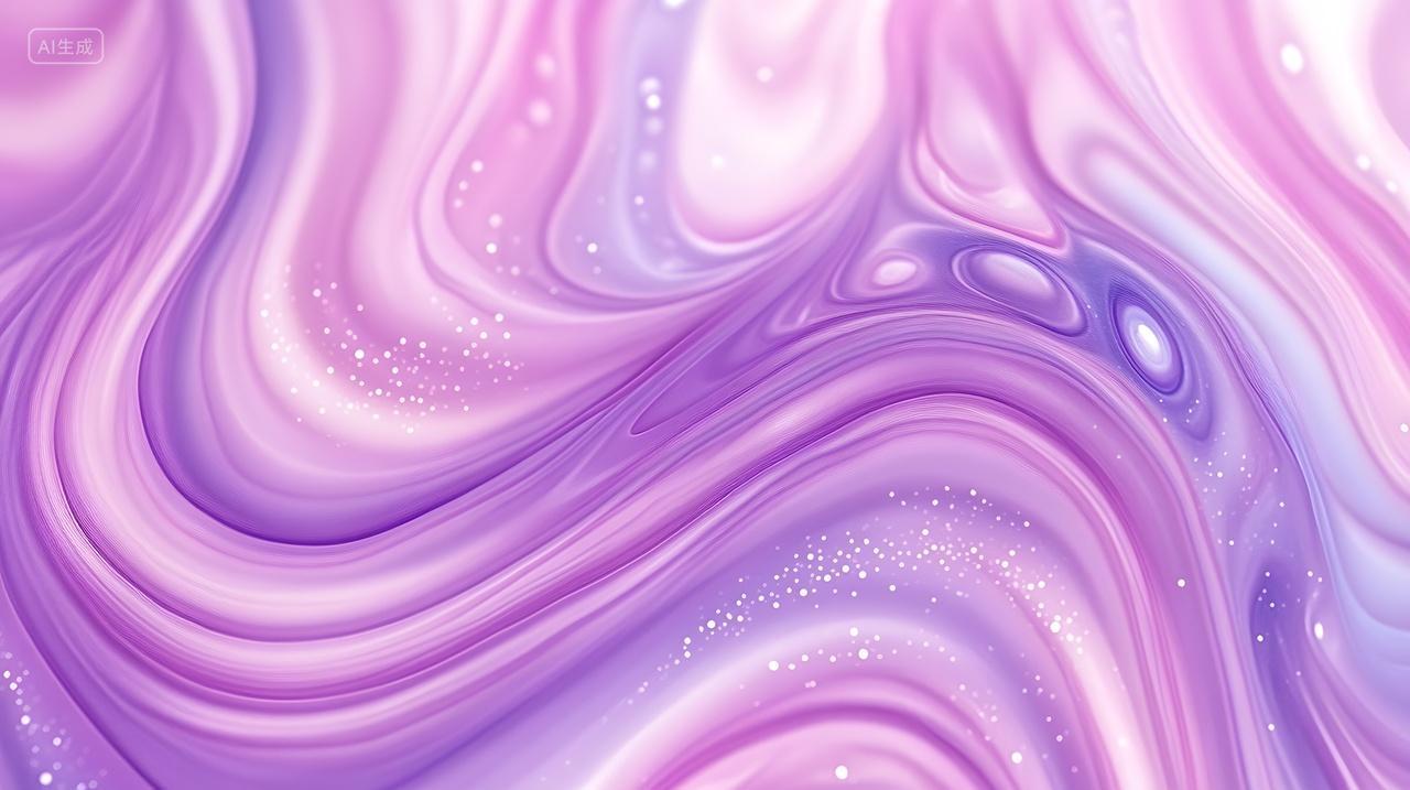 柔和紫色调中旋转抽象纹理