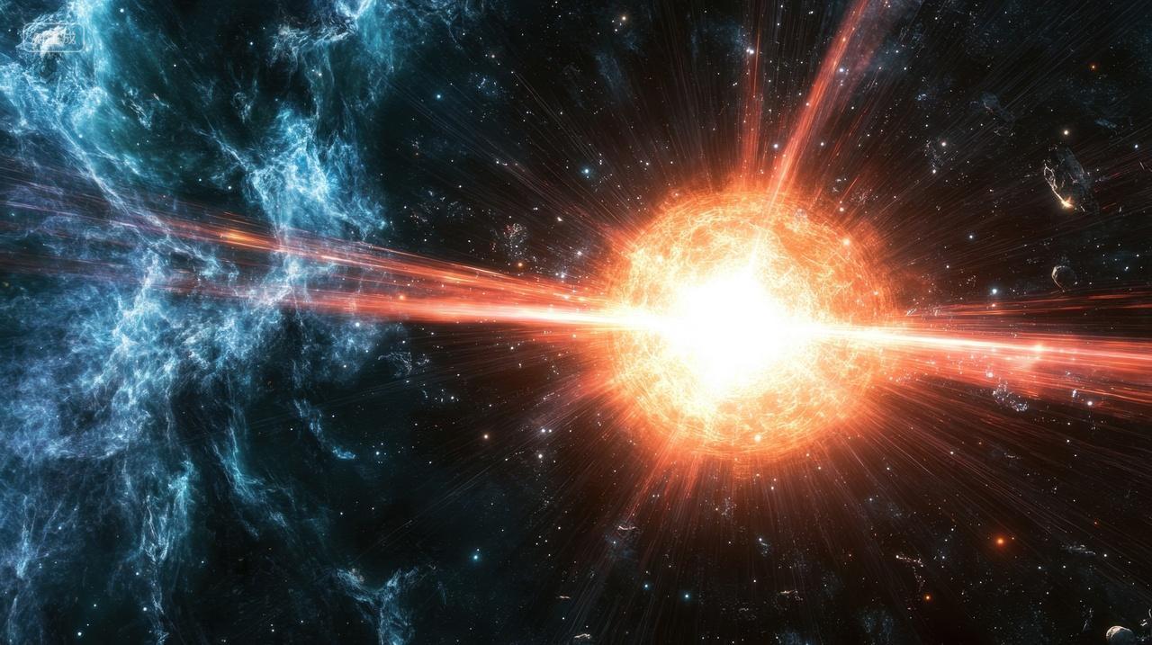 宇宙深处的超新星爆炸场景