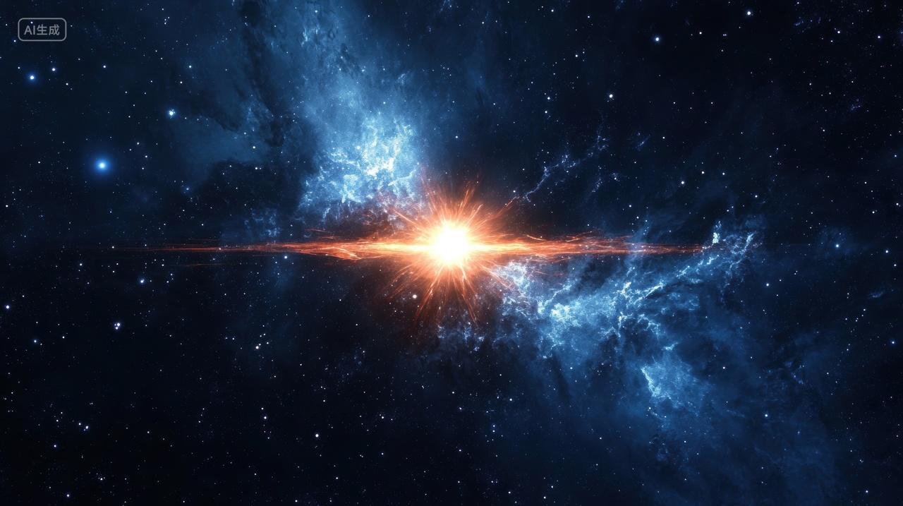 宇宙深处星球爆炸的壮丽景象