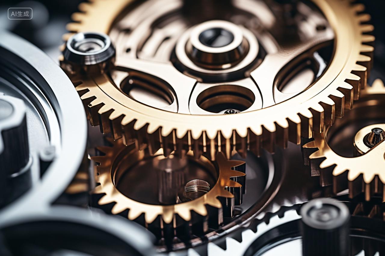 商务创意金色齿轮背景