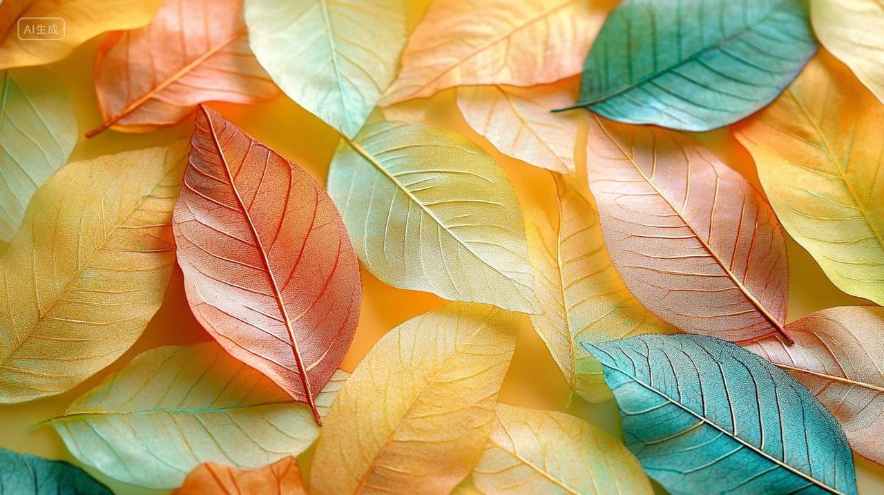 唯美树叶背景素材树叶纹理纹路