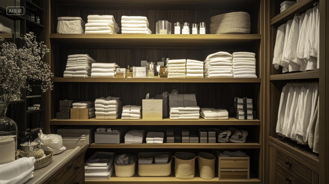 简约现代的居家毛巾收纳