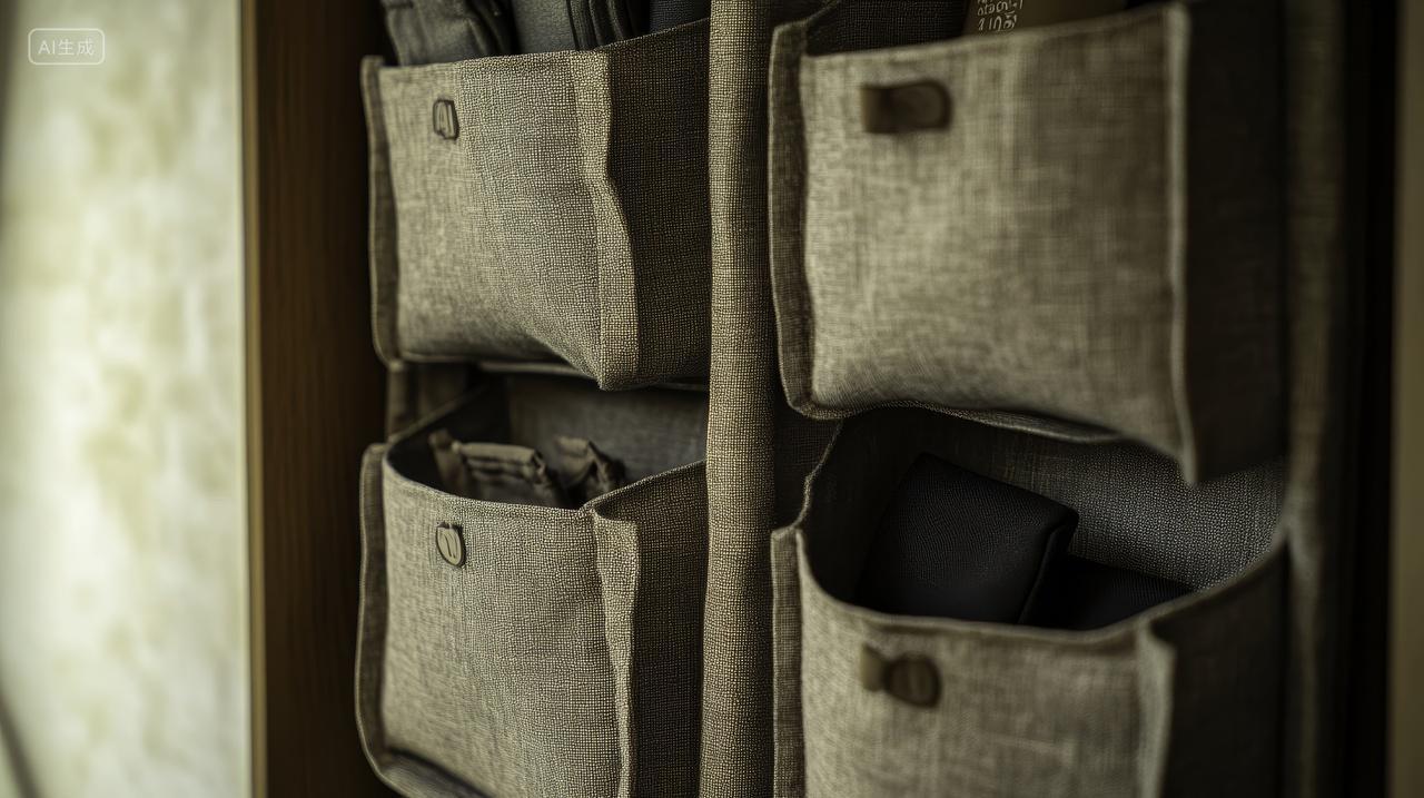 家居悬挂式收纳袋的多功能设计