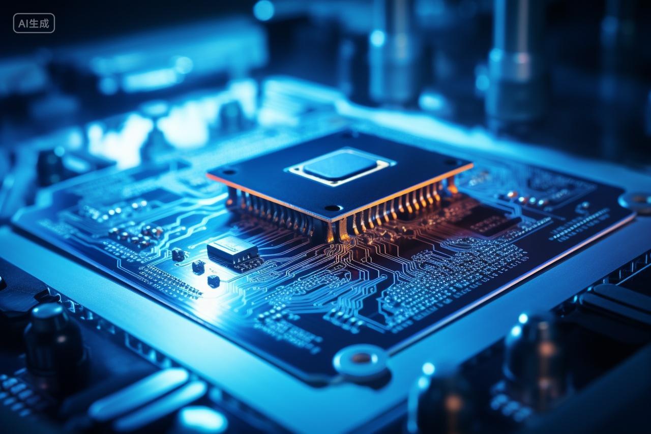 蓝色科技智能芯片床铺电路板