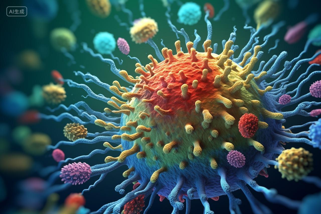 医学研究彩色病毒模型