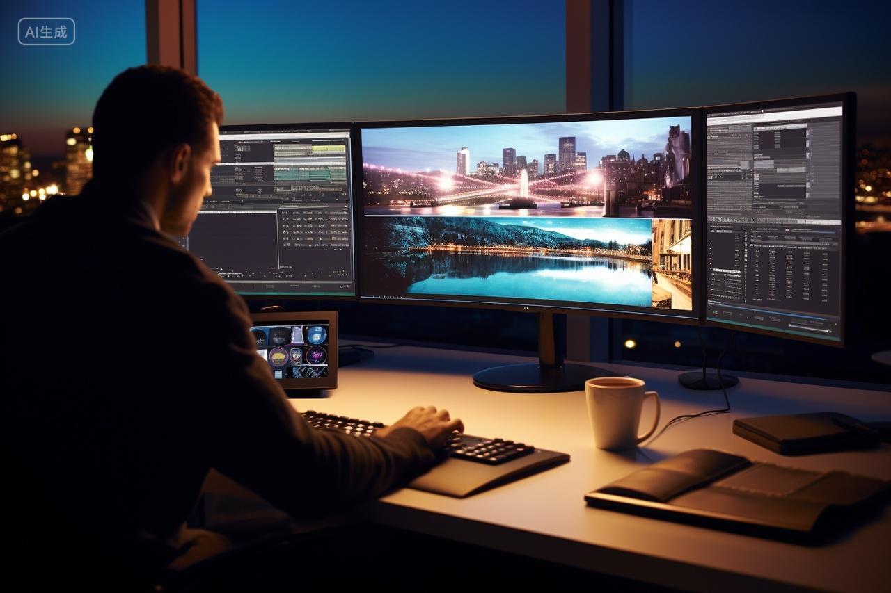 商务办公的男士在办公室工作