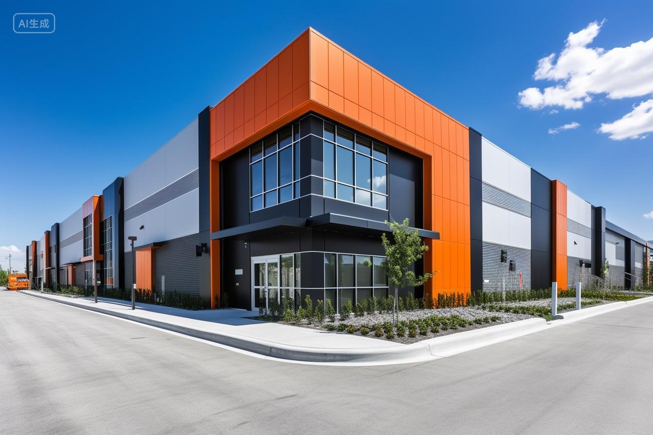 现代大型工厂厂房仓库