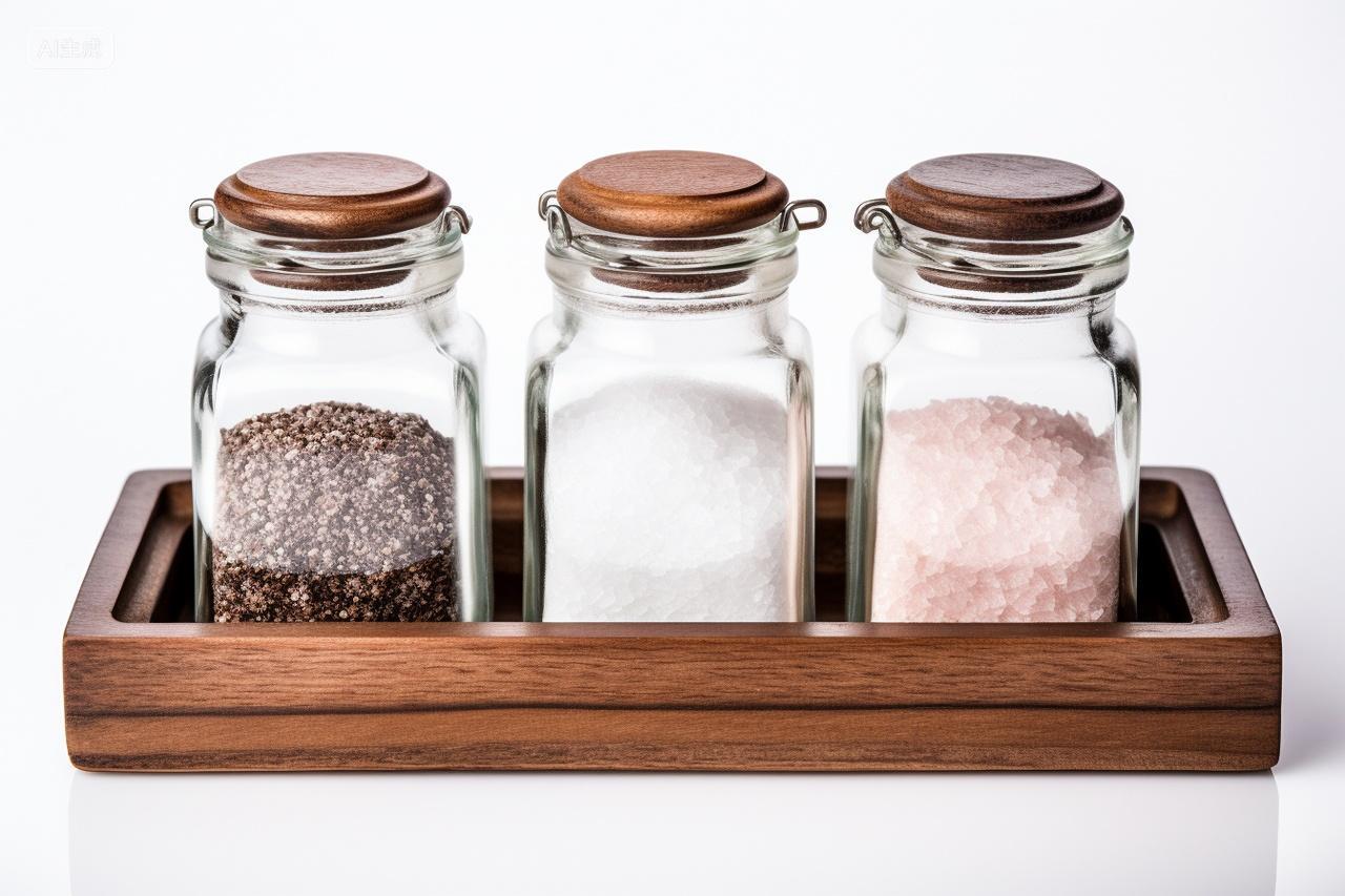 白底图瓶子里的各种调味剂