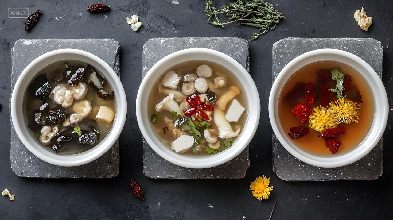 三款药膳汤饮秋季霜降滋补养生汤品