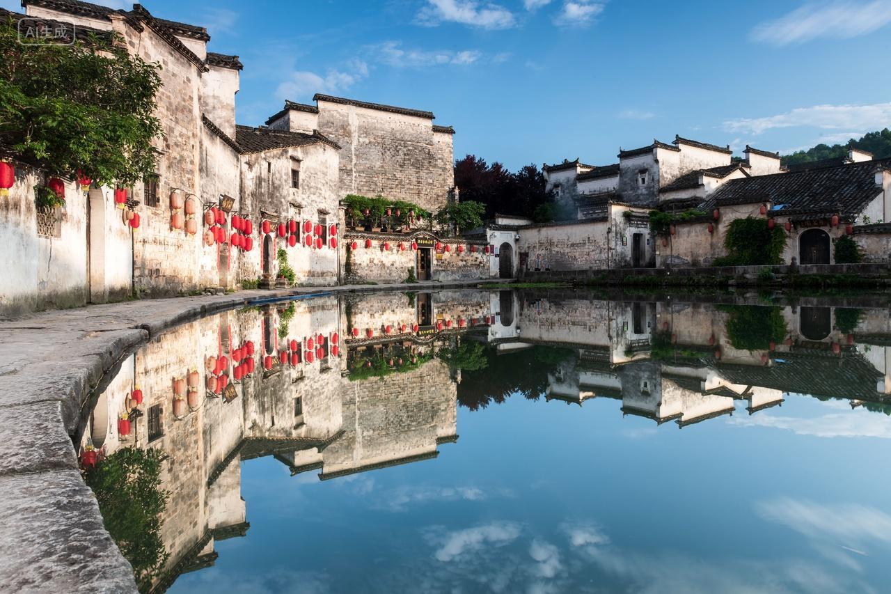 安徽黄山市黟县宏村风光