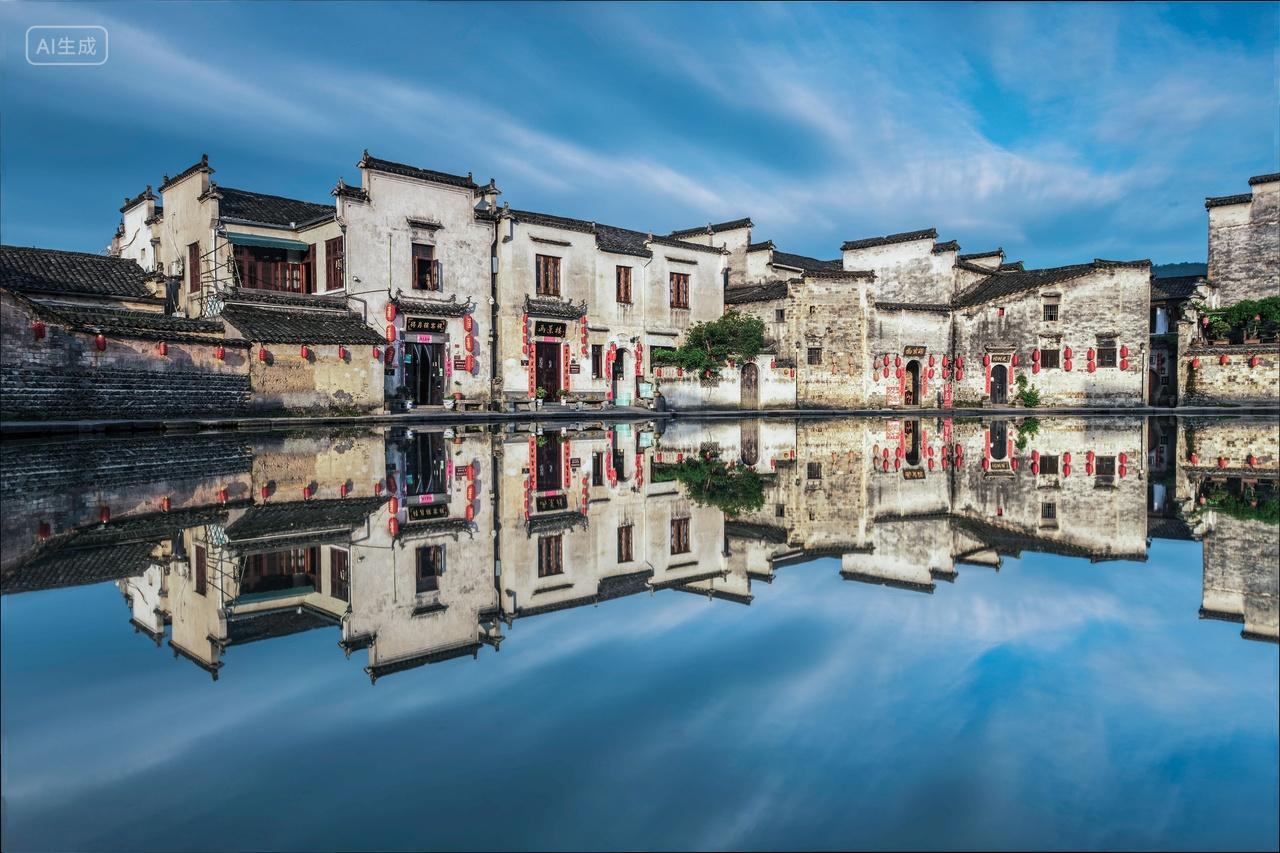 安徽黄山市黟县宏村风光