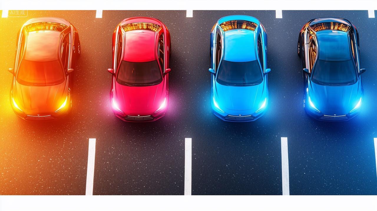 高科技智能电动汽车测试赛车竞速