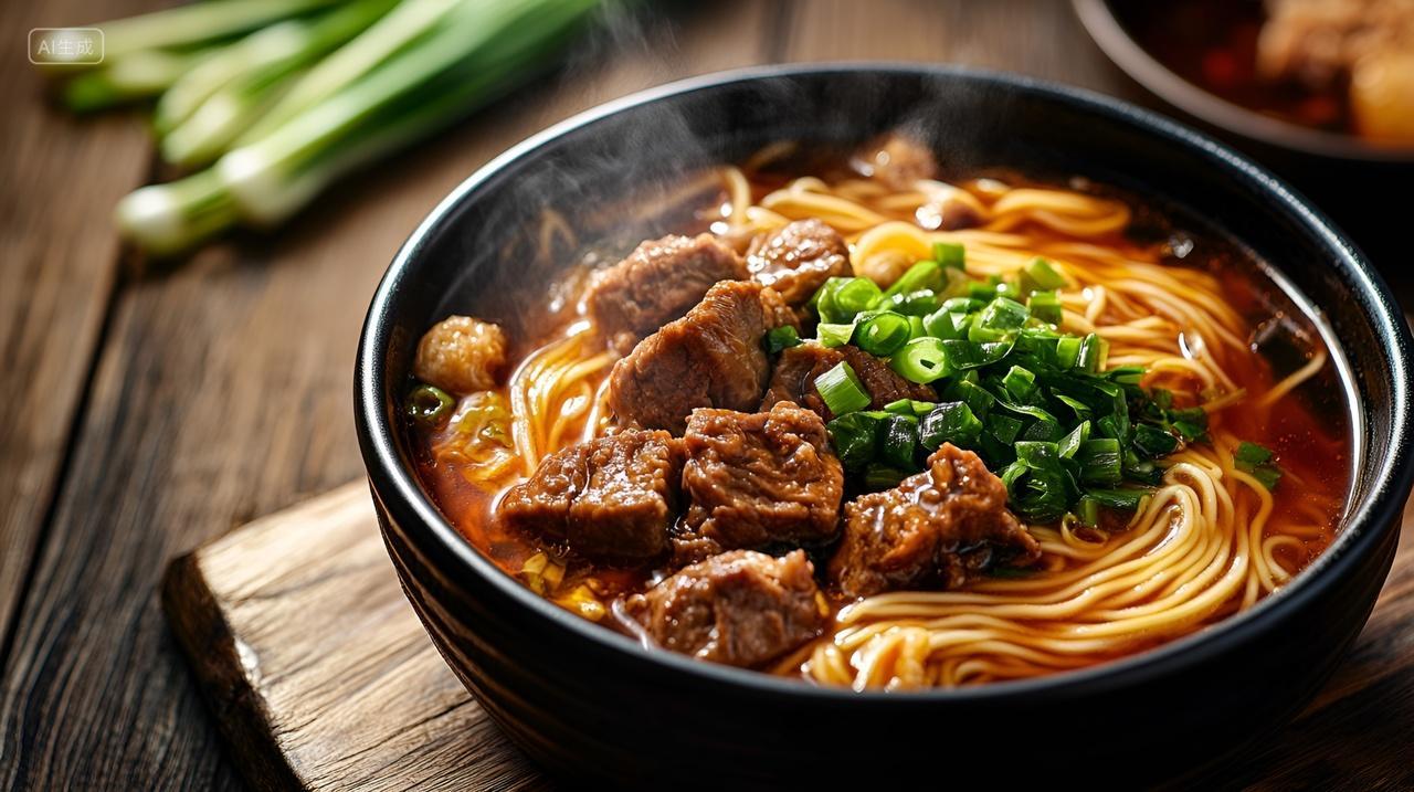 一碗美味的牛肉面美食摄影餐饮宣传海报设计传统面食