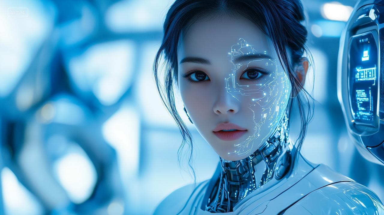 仿真女性智能机器人未来科技科学技术