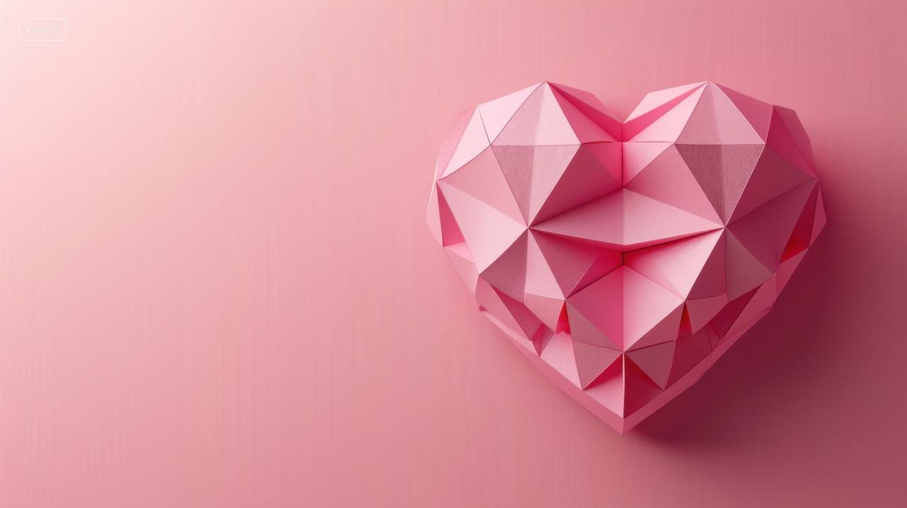 折纸艺术爱心造型