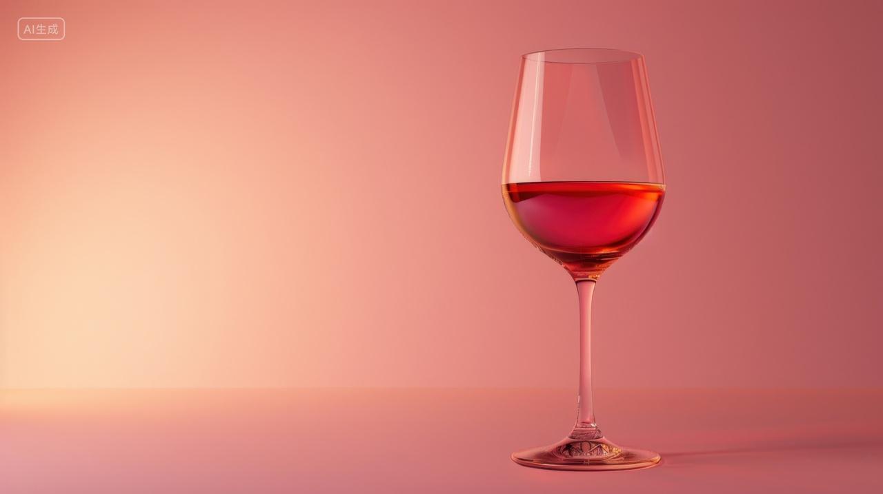 装着红酒的高脚杯