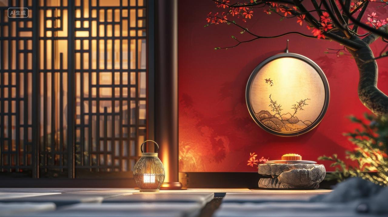 新中式庭院场景