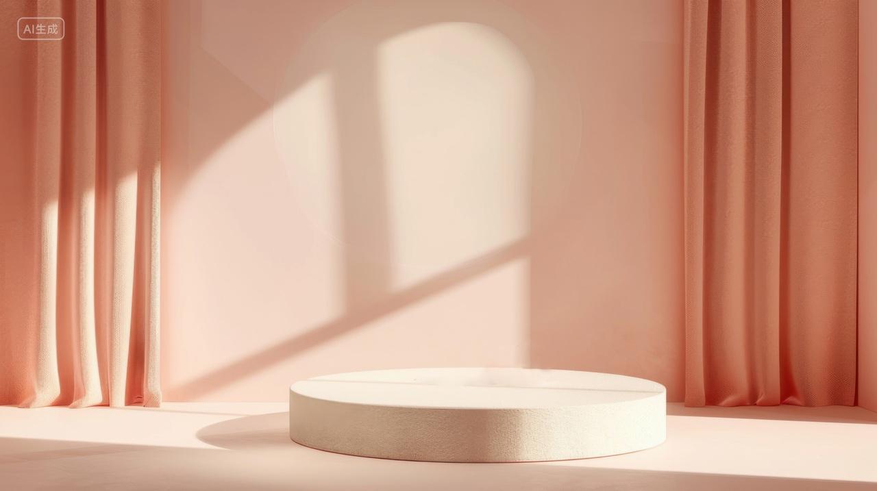 简约温馨的3D电商展台场景