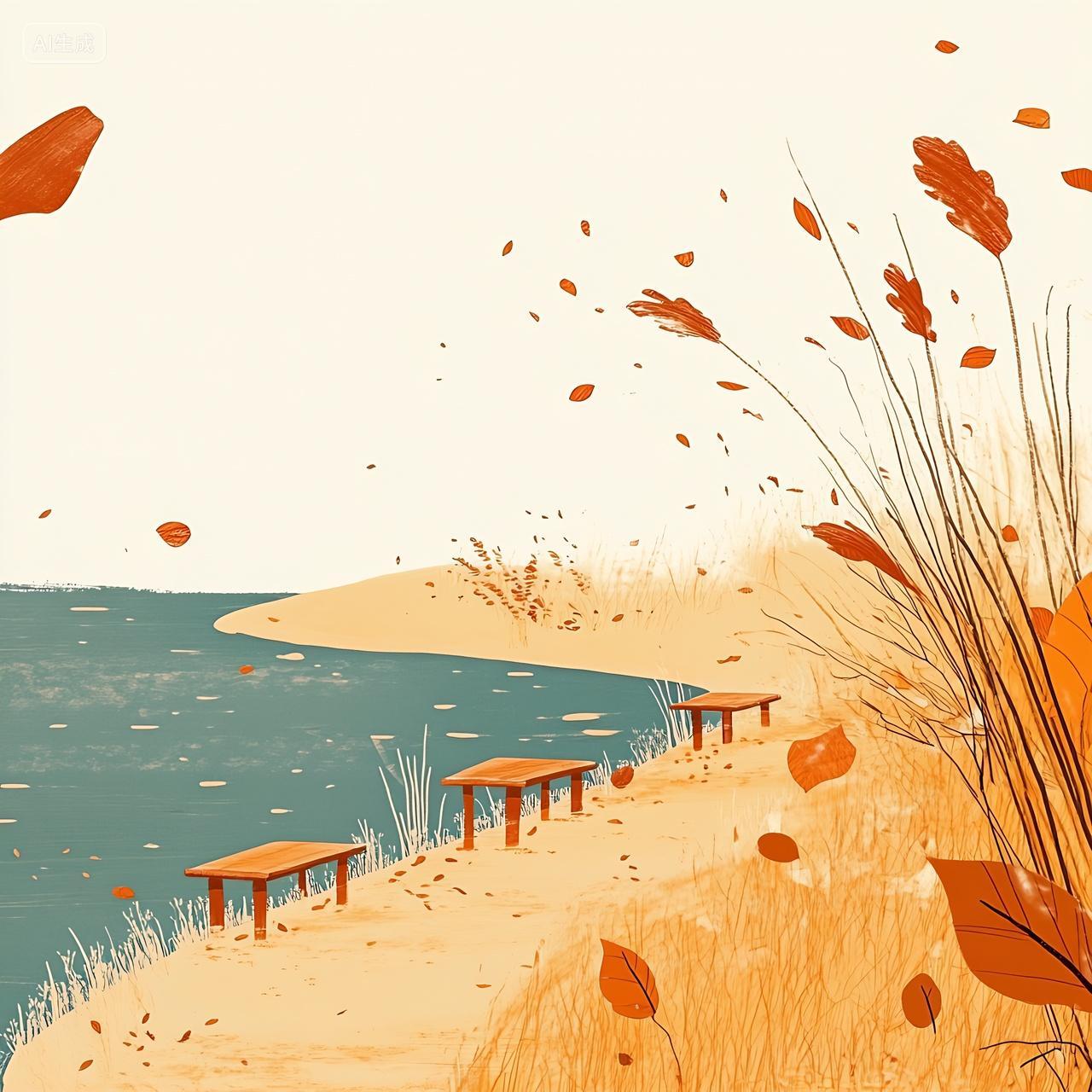 实拍风24节气白露节气白露秋分秋天风景图片