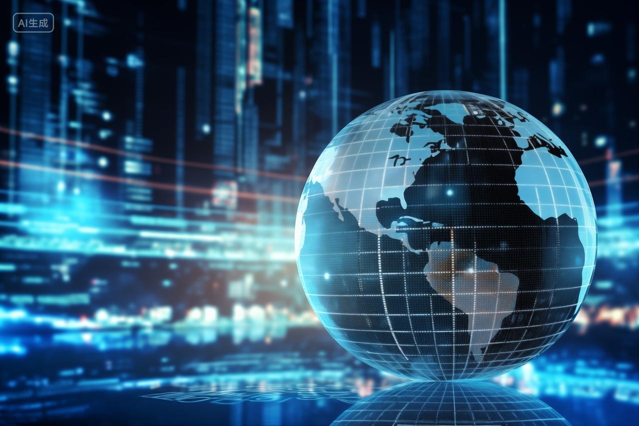 未来科技感全球互联科技背景壁纸