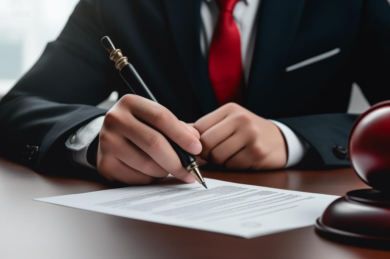 年终总结团队商务律师商务人士书写签署法律文件仪式人物摄影图