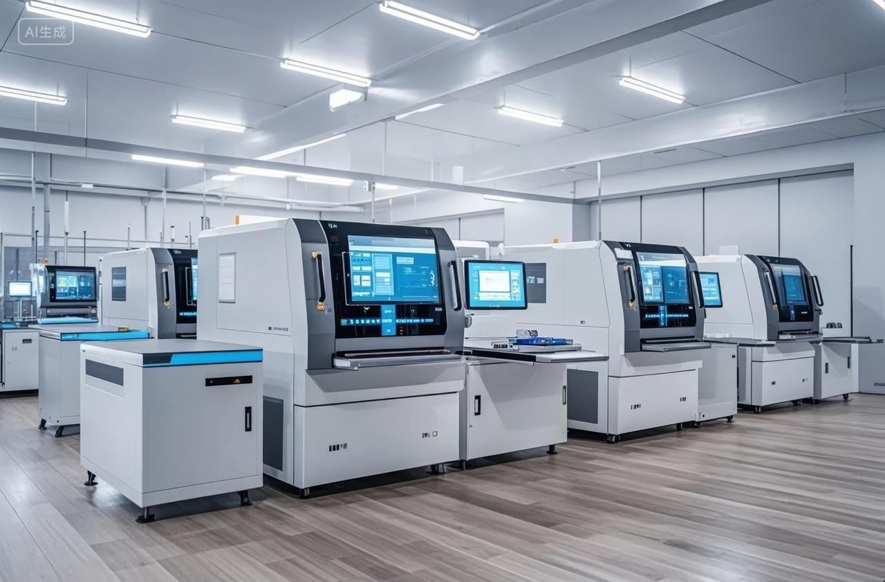 现代化实验室科研设备精密仪器科技背景