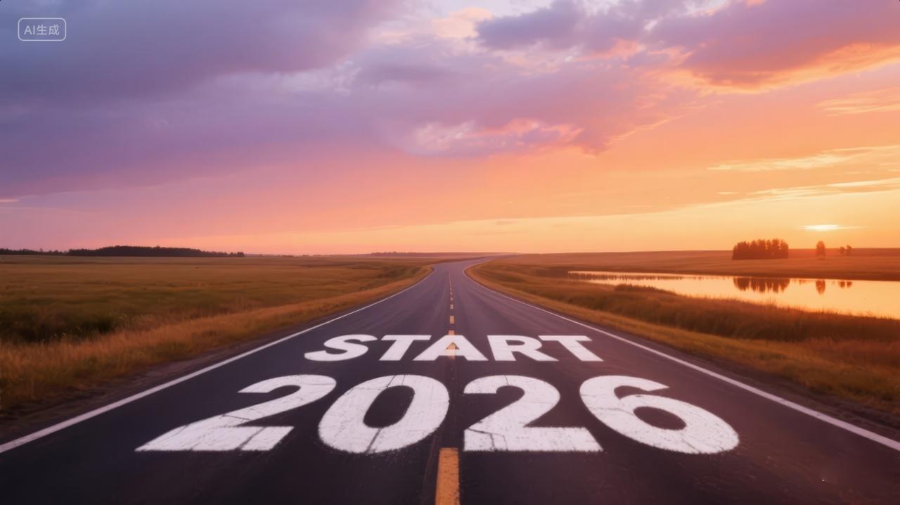 2026新年未来展望励志企业PPT背景