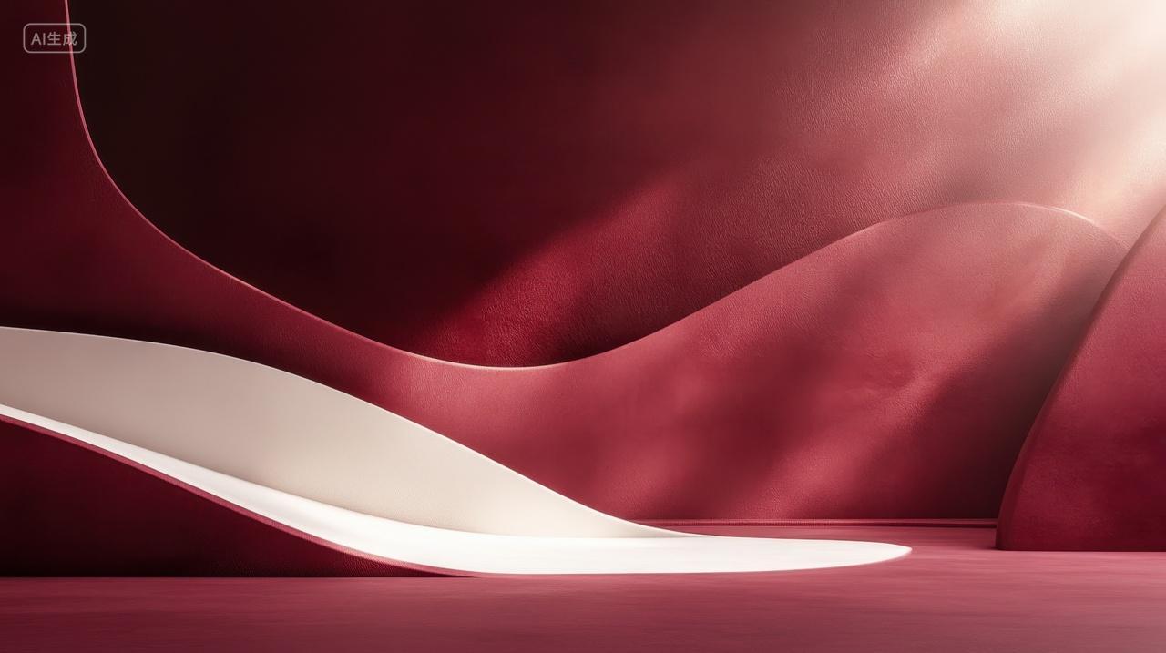 简约奢华的暗红色电商背景